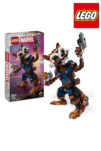 Lego Marvel Rocket  Baby Groot Buildable Toy Figures 76282 (Q53876) | £55