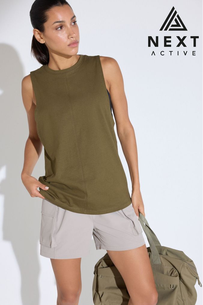 Women s Cotton Sleeveless Tops Next Official Site