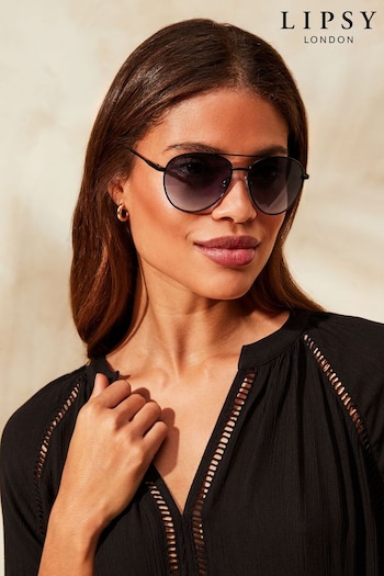 Lipsy Black Aviator Style Sunglasses Dior (Q54301) | £16