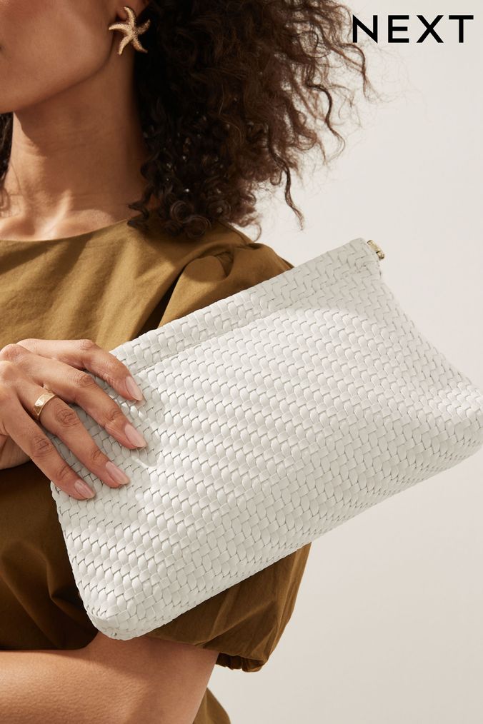 Clutch Bags White Gold Silver Nude Clutch Bags Next