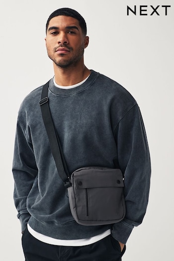 Grey Square Cross-Body Bag (Q54521) | £25