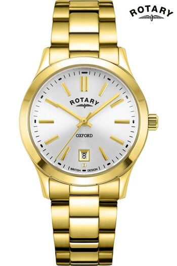 Rotary Ladies Gold Tone Oxford Watch (Q54615) | £249
