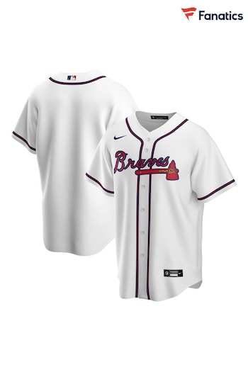 Fanatics Atlanta Braves Official Replica Home White Jersey (Q54721) | £95