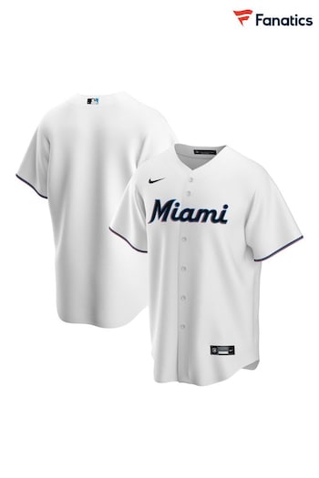 Fanatics Miami Marlins Official Replica Home White Jersey (Q54748) | £95