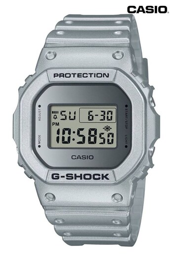 Casio Silver Forgotten Future 5600 Series G-Shock Watch (Q54903) | £100