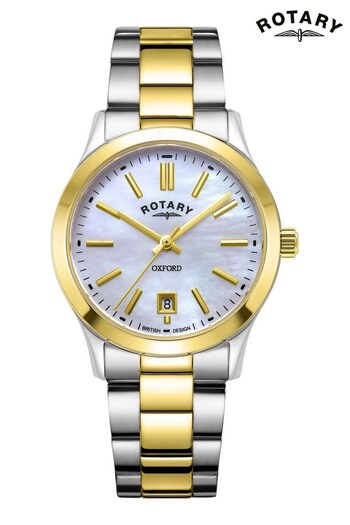 Rotary Ladies Gold Tone Oxford Watch (Q54906) | £249