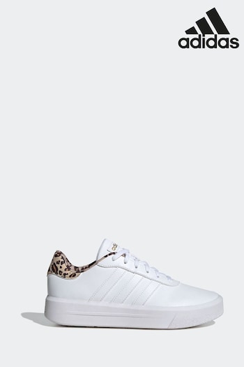 adidas Lux White Ground Court Platform Shoes (Q54974) | £50