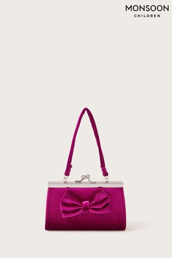 Monsoon Red Velvet Bow Mini Bag (Q55226) | £11