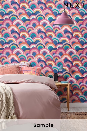 Multi Abstract Rainbow Wallpaper (Q55488) | £1