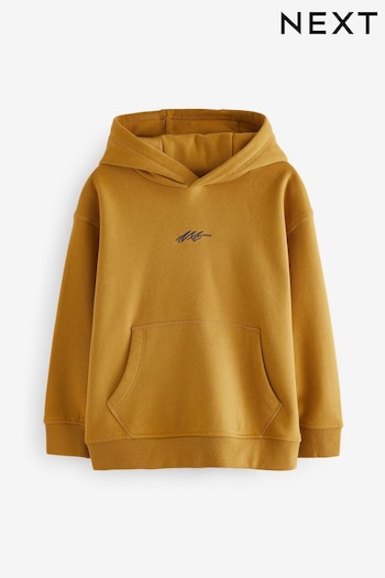 Ochre Yellow Plain Jersey Hoodie (3-16yrs) (Q55644) | £9 - £14