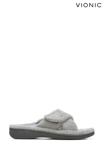 Vionic Grey Relax Sliders Slippers (Q55661) | £70
