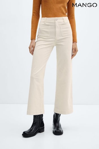 Mango Cord Culotte Cropped Trousers (Q55717) | £46