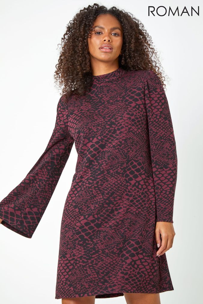 Next red leopard dress shop