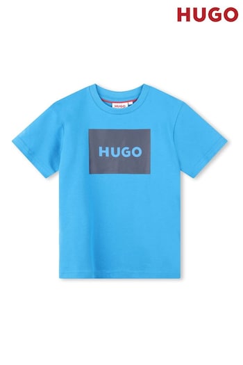 HUGO Blue Logo Short Sleeve T-Shirt (Q55839) | £36 - £46