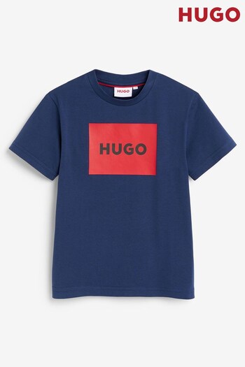 HUGO Blue Logo Short Sleeve T-Shirt (Q55841) | £36 - £46