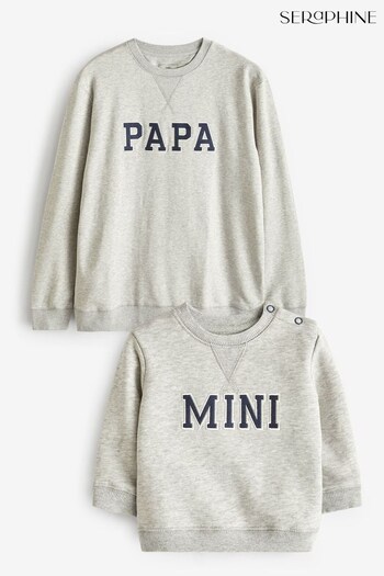 Seraphine Grey Kevin Daddy & Mini Sweatshirt (Q55844) | £69