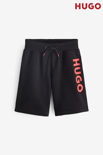 HUGO Logo Black Jersey Shorts (Q55849) | £56 - £66