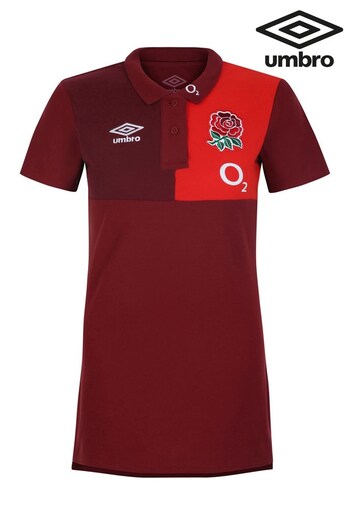 Umbro Red England CVC Polo Shirt (O2) Wmns (Q55879) | £55