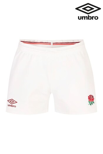 Umbro White England Home Rugby Pro Shorts (Q55903) | £65