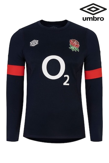 Umbro Blue England Contact Training Rugby Long Sleeve Jersey (Q55909) | £70