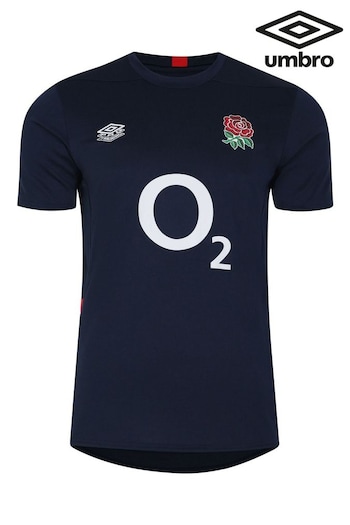 Umbro Blue White England Gym Rugby T-Shirt (Q55938) | £42.50