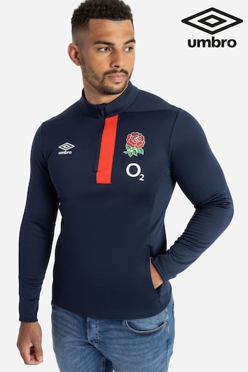 Umbro Blue England Rugby 1/2 Zip Fleece (Q55955) | £75