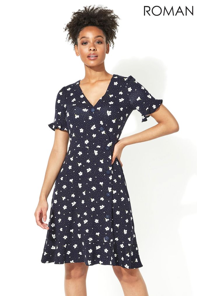 Red Tea Dresses Red Floral Polka Dot Dresses Next UK