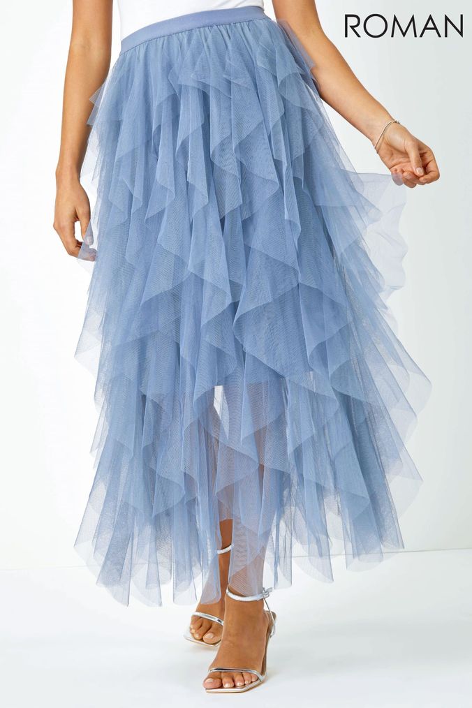 Long layered sales skirt online