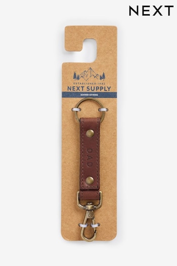 Brown Leather Key Ring (Q56210) | £5