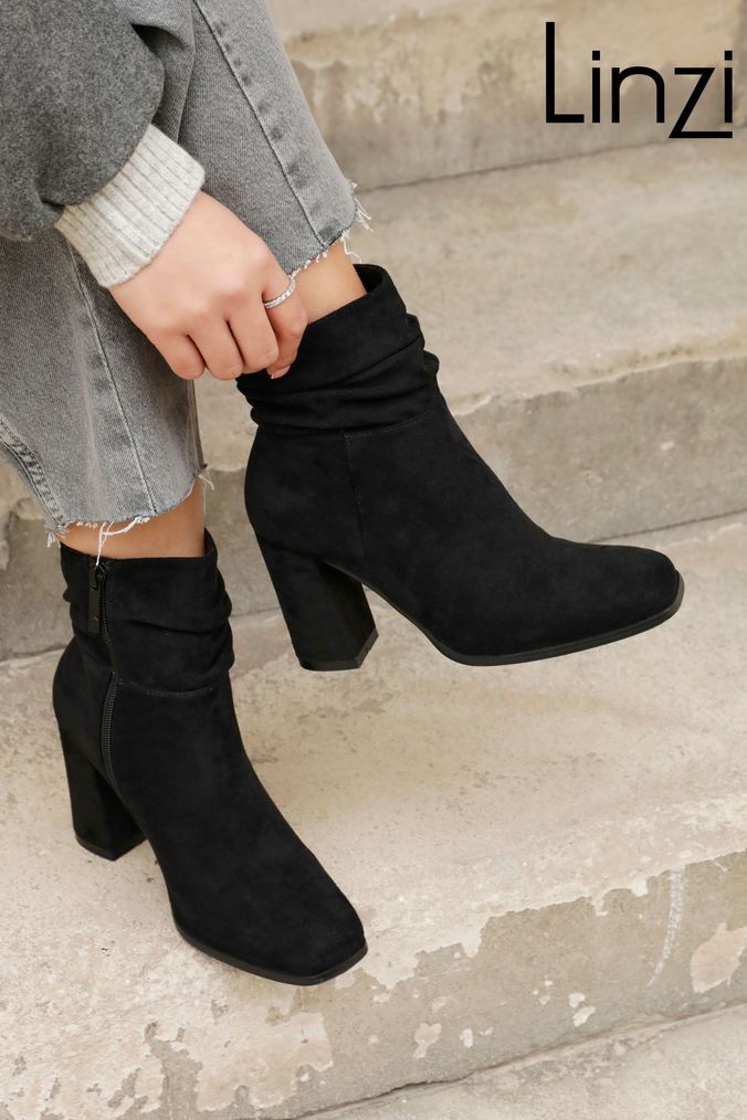 Next black heeled boots top