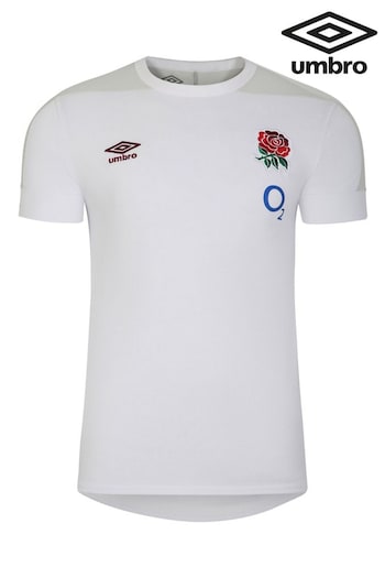Umbro White England Presentation Rugby T-Shirt SS (O2) Jnr (Q56403) | £40