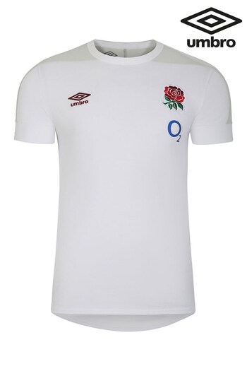 Umbro White England Presentation T-Shirt (Q56413) | £50