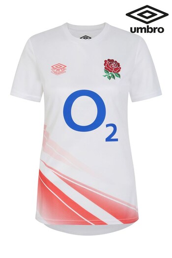 Umbro White Roses Warm Up Rugby Jersey (Q56421) | £55