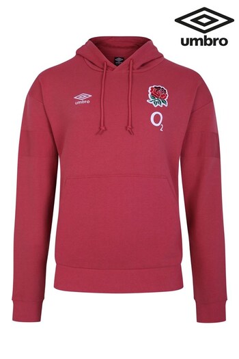 Umbro Red England OH Fleece Hoodie (Q56690) | £60