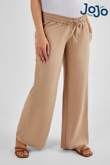 PS Paul Smith straight-leg track pants Natural Linen Blend Maternity Trousers (Q57270) | £39.50