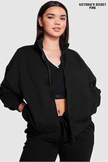 Victoria's Secret PINK Pure Black Fleece Jacket (Q57314) | £45