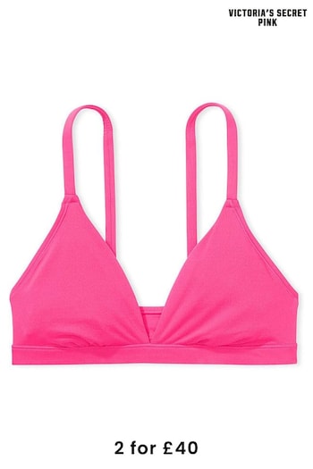 Victoria's Secret PINK Enchanted Pink Triangle Stretch Bralette (Q57385) | £25
