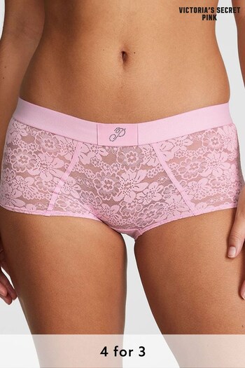 Victoria's Secret PINK Pink Bubble Diamante Short Lace Knickers (Q57396) | £9