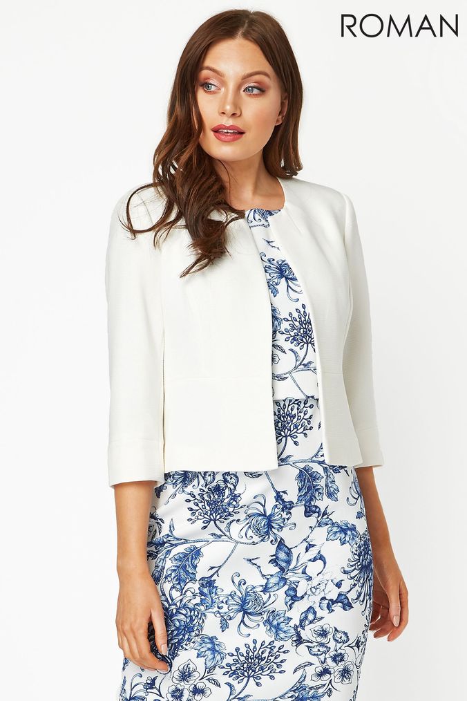 Buy Women s Jackets White Roman Coatsandjackets Online Next UK