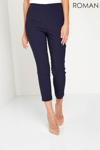 Roman Blue 3/4 Length Stretch DRESS Trousers (Q57495) | £28