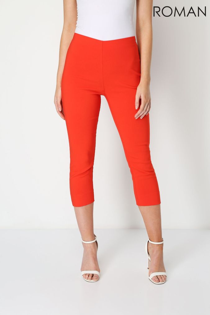 Orange capri pants store