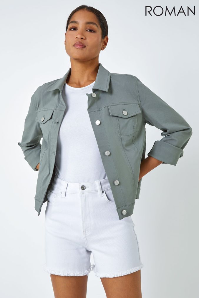 Womens Green Denim Jackets Dark Green Denim Jackets Next