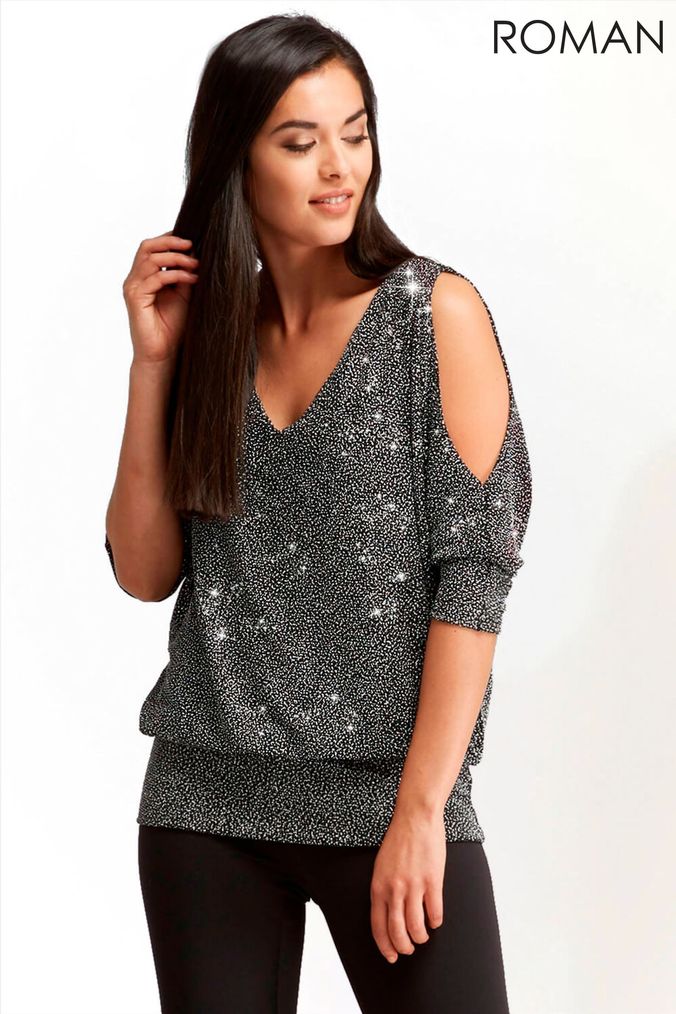 Glitter tops online hotsell
