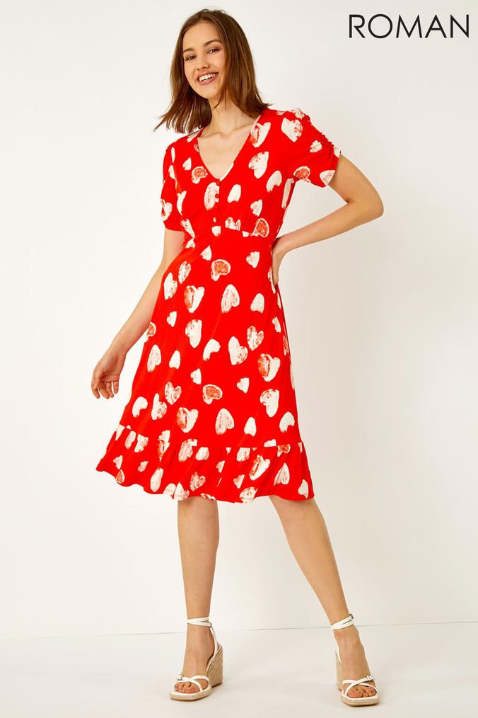 Roman dresses red shop
