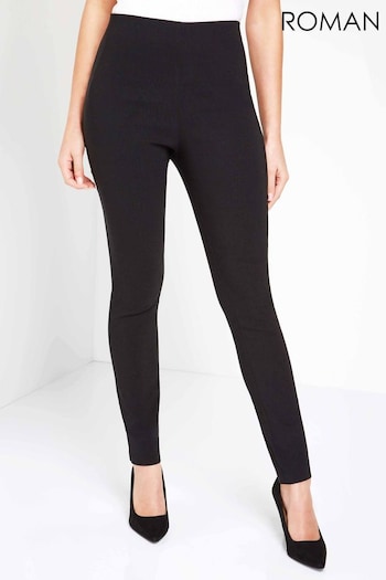 Roman Black Originals Full Length Stretch DRESS Trousers (Q57742) | £28