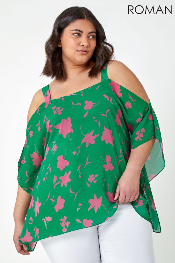 Longline cold shoulder discount tops