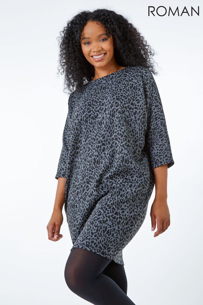 Grey cotton dress online