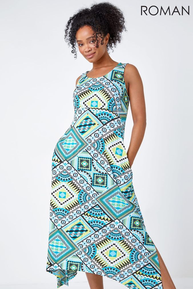 Buy Women s Tea Dress Sleeveless Dresses Online Next UK