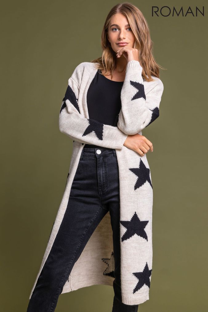 Roman store black cardigan