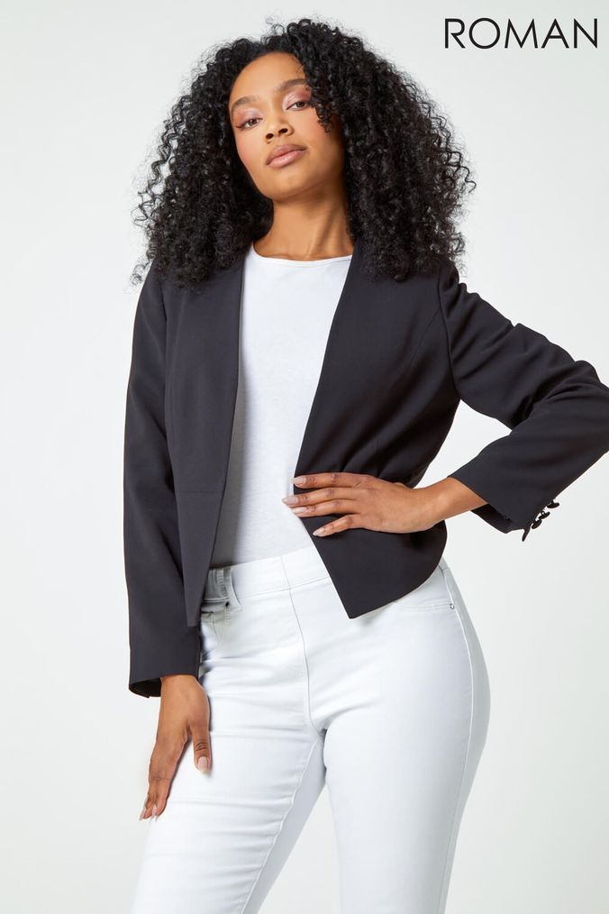 Buy Jackets Wedding Guest Roman Online AspennigeriaShops Bianchetto Jacket In Crackled Effect Cotton Denim